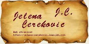 Jelena Čereković vizit kartica